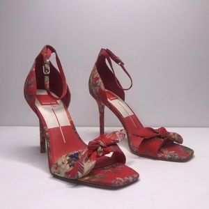 Dolce Vita Red Helana Floral Heels